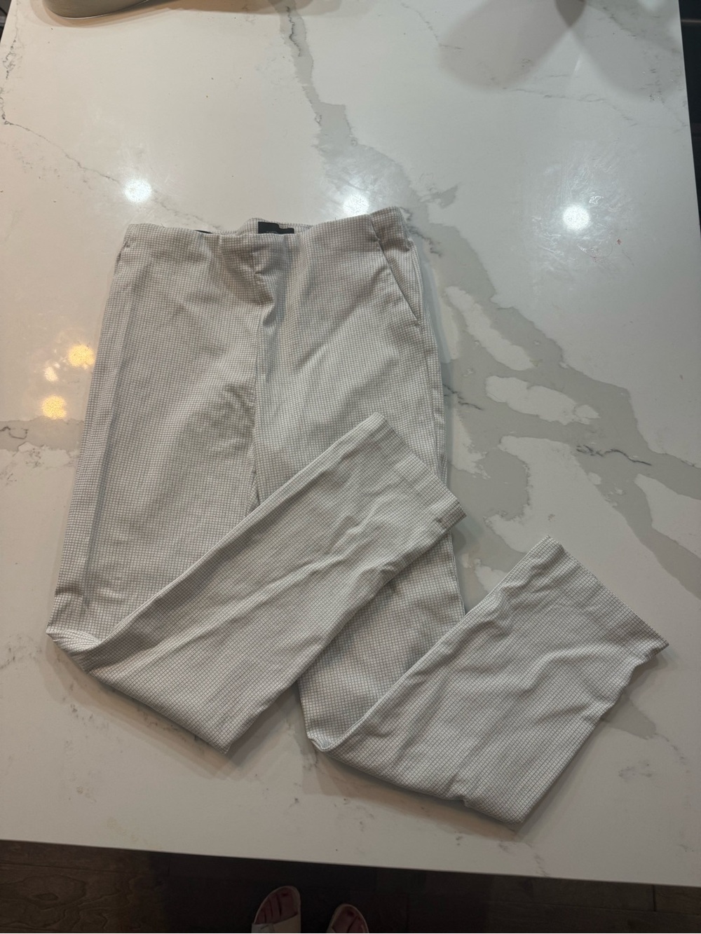 White Checkered Trousers
